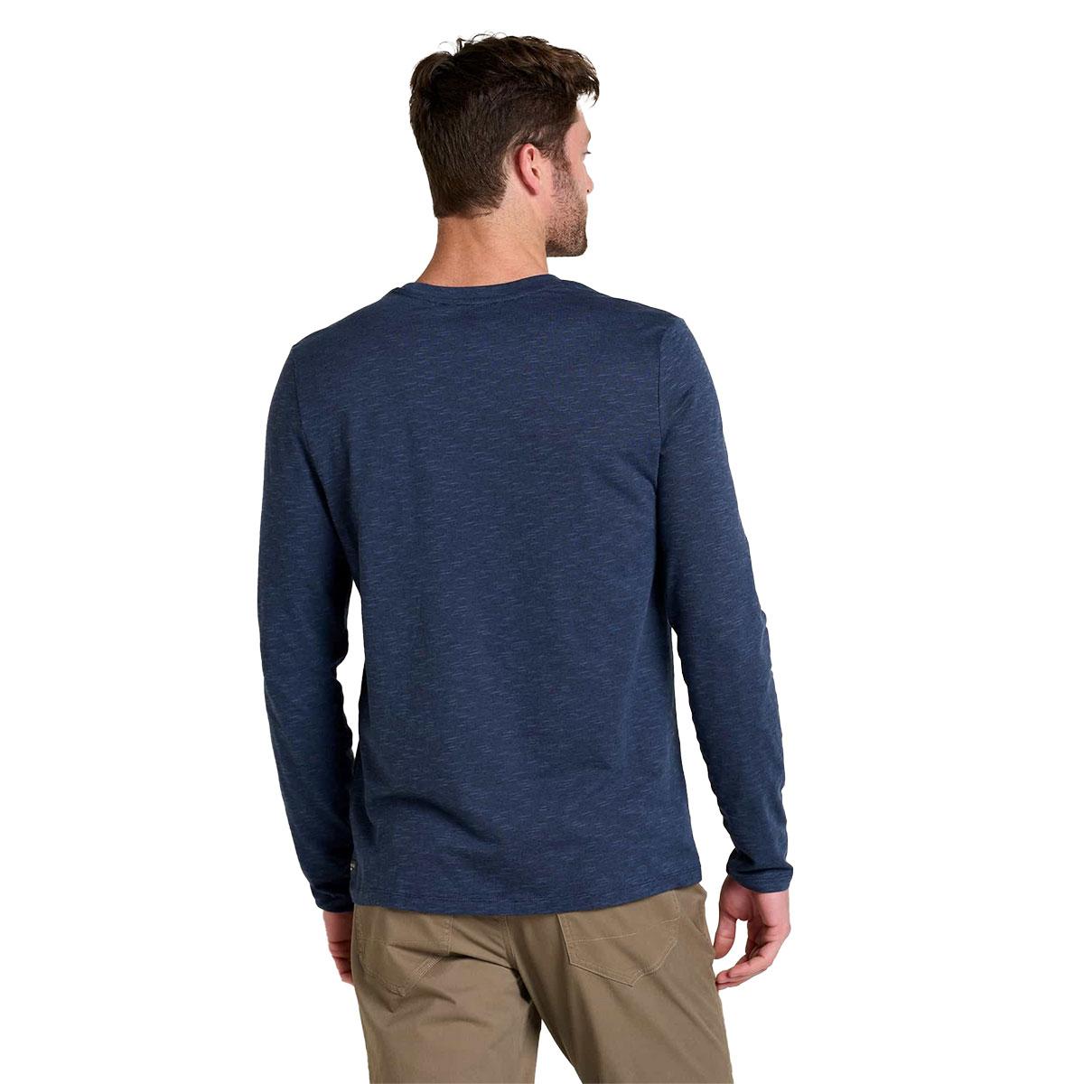 Toad&Co Tempo Long Sleeve Crew Men's in True Navy